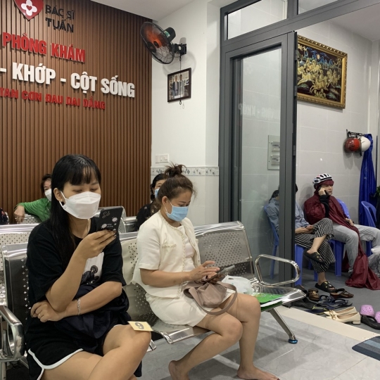 Hình ảnh bệnh nhân tại phòng khám
